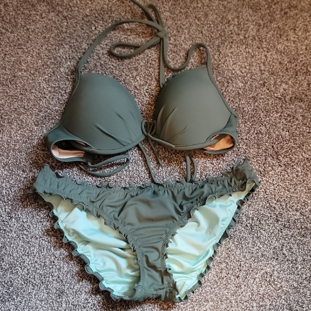 Victoria's Secret Olive Green Bikini